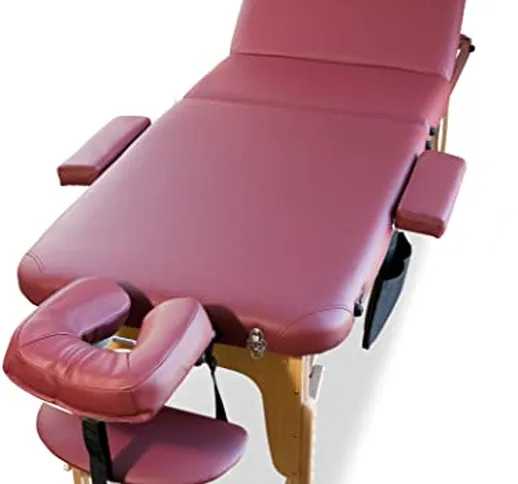 MASSUNDA lettino da massaggio all-inclusive, pieghevole e regolabile in altezza - lettino...