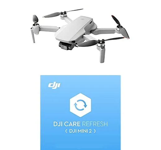 DJI Mini 2 - Ultraleggero e Pieghevole Drone Quadcopter, 3 Assi Gimbal con Camera 4K + Car...