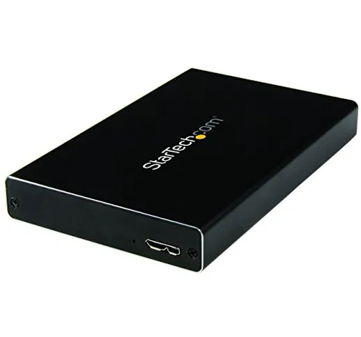StarTech.Com Box Esterno Universale per Disco Rigido SATA III da 2.5" USB 3.0, Case SSD/HD...