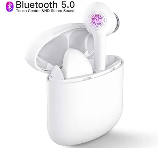 Aoslen Auricolari Bluetooth 5.0 Cuffie Senza Fili Cuffie Bluetooth【Custodia di Ricarica 2...