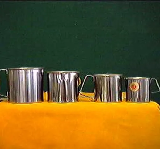 ASTESANI Set 6 Pignatti simplex acciaio inox cm 14 Pentole e preparazione cucina