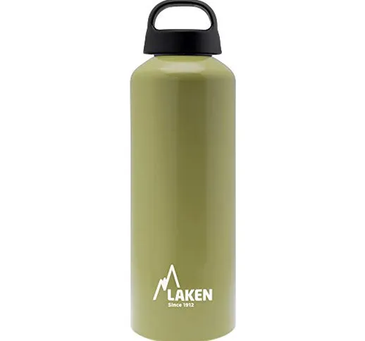 Laken Classic Borraccia di Alluminio Bottiglia d'acqua con Apertura Ampia e Tappo a Vite c...