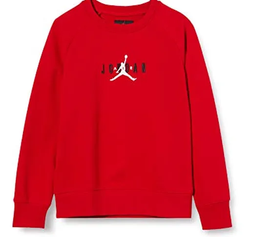 Nike Jordan Air Crew, Maglietta Bambino, Rosso (Gym Red), 8-10Y