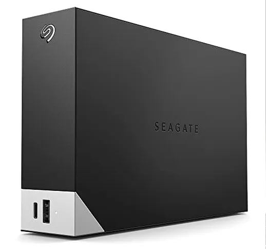 Seagate One Touch Hub, 12 TB, Unità Disco Esterna per Desktop, USB-C, USB 3.0, per PC Desk...