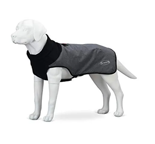 Scruffs - Cappotto termico trapuntato per cani, 30 cm, taglia XS, grigio cajun, 150 g