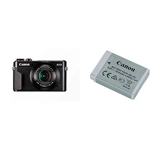 Canon PowerShot G7 X MARK II Fotocamera Compatta Digitale da 20.1 Megapixel, Wi-Fi, Nero/A...