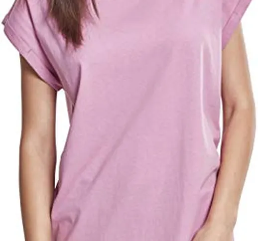 Urban Classics Ladies Extended Shoulder Tee Maglietta a Maniche Corte, T-Shirt Oversize co...