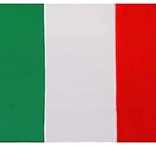Bandiera Italiana in Nylon (.91 x 1.52 M) 3x5 FT - Nylon Oxford 210D Ricamato Resistente -...
