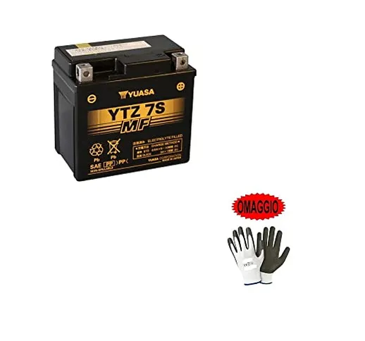 COMPATIBILE CON YAMAHA WR F 250 2010 BATTERIA YUASA YTZ7S (SIGILLATA–FACTORY SEALED) 12V/6...