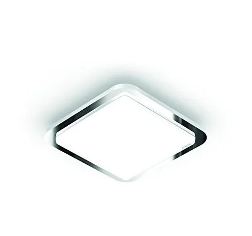 Steinel – Lampada da soffitto LED RS LED D1 V3, Telaio Cromato, 9.5 W luce interna con sen...