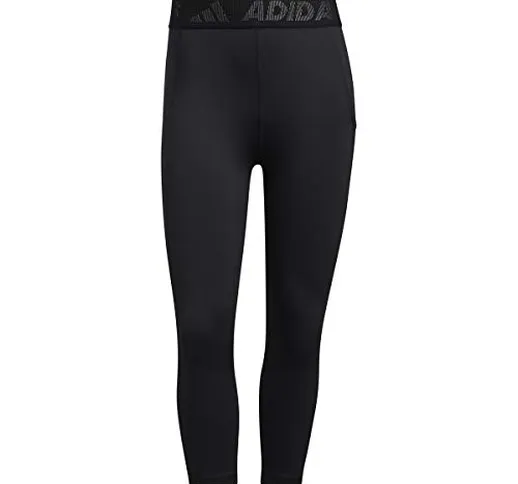 adidas GL0691 TF 3/4 3 Bar T Leggings Donna Black/White S