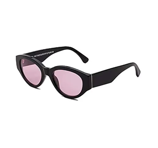 Sunglasses Super by Retrosuperfuture Drew Mama Black Pink OD2 53 20 145 NEW