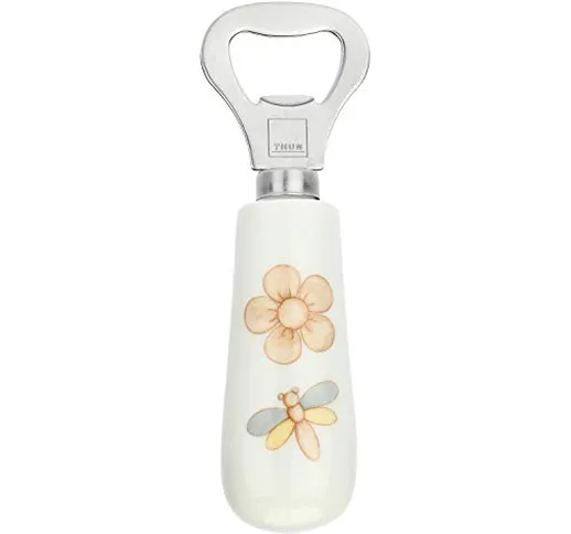 THUN - Apri Bottiglie Decorato con Fiore e Libellula - Accessori Cucina - Linea Elegance -...