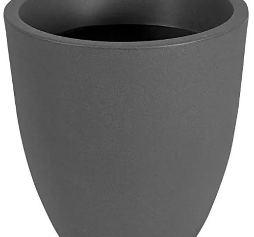 vanossi Vaso Ø50x50cm in Polietilene Orione Alto Grigio Scuro