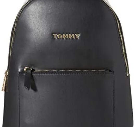 Tommy Hilfiger Iconic Tommy Backpack Solid, Borse Donna, Nero (Black), 1x1x1 centimeters (...