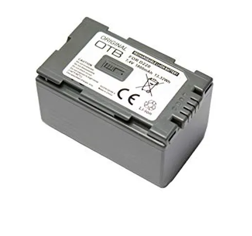 Batteria per Panasonic NV-DS28, 1800mAh, 7.4V, sostituito: CGR-D815,CGA-D54S.