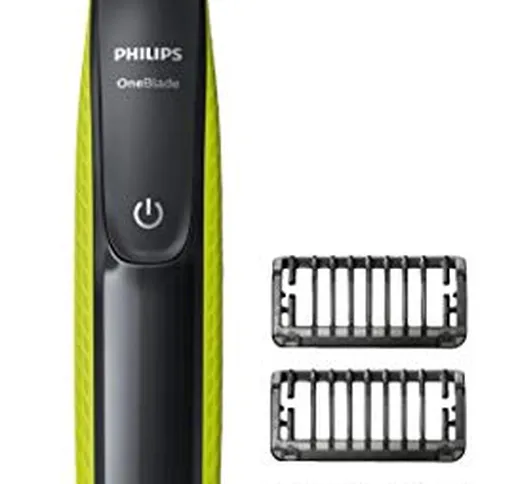 Philips OneBlade QP2520/25 – Rifinitore per barba, Profilatore, rifinisce e rade, con spin...