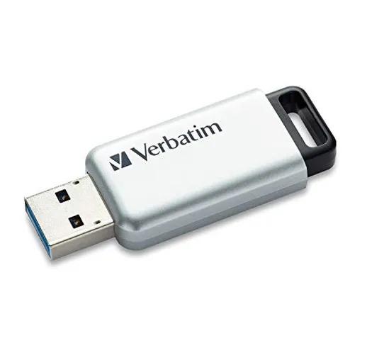Verbatim 98666 SecureDataPro Penna Flash USB 3 da 64GB, Argento