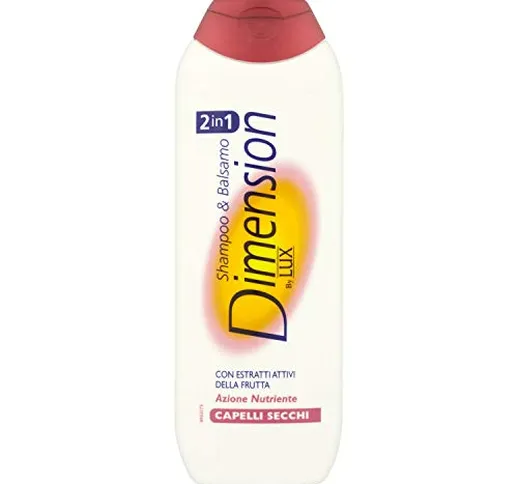 Dimension By Lux - Shampoo & Balsamo 2In1, Azione Nutriente, Per Capelli Secchi - 250 Ml