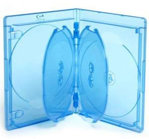 Dragon Trading - Custodia per Blu-ray Viva Elite a 6 dischi, 15 mm, 10 pezzi