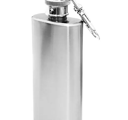 Outdoor Saxx® - Fiaschetta in acciaio inox da 60 ml, mini borracce per liquori, per esempi...