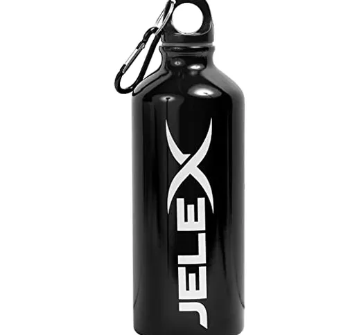 JELEX Aqua - Borraccia 600 ml, colore: Nero