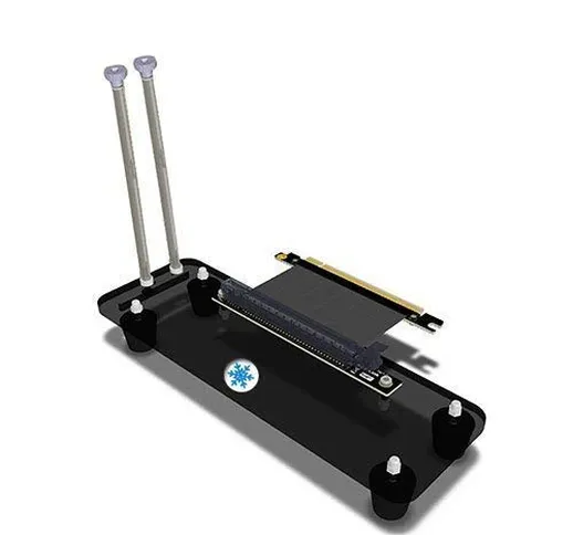 LeHang Cavalletto Verticale/Base per Scheda Grafica PCI-E 3.0 16X per Custodia ATX Fai da...