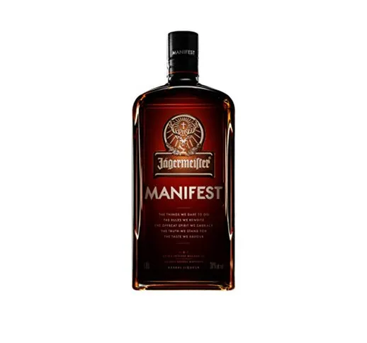 Jägermeister Manifest Liquore a Base di Erbe con Note di Anice, Frutta Secca e Quercia, 38...