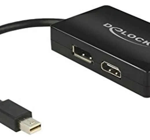 Adattatore Displayport Delock mini DP -> DP/HDMI/DVI(24+1) [62623]