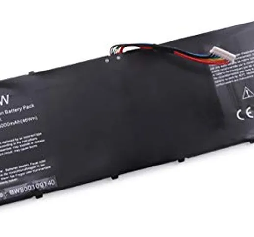 vhbw batteria compatibile con Acer Aspire E5-731G, E5-771, E5-771G, ES1-111 Notebook - 300...