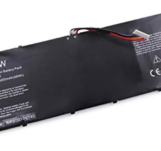 vhbw Li-Polymer Batterie 3000mAh (15.2V) per Notebook Laptop Acer Aspire ES1-111M, ES1-311...