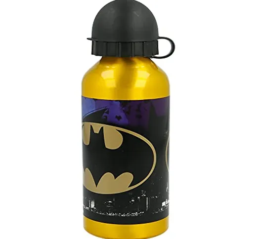 Bottiglia D'acqua In Alluminio 400 ml Batman Symbol