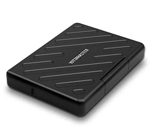 Yottamaster [ UASP & SATA3.0 Case Esterno Disco Rigido 2.5" USB 3.0 per 9.5mm & 7mm SATA H...