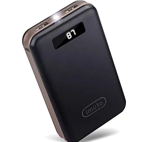 imuto Caricabatterie Portatile 20000mAh Batteria Esterna Caricatore Powerbank con Display...