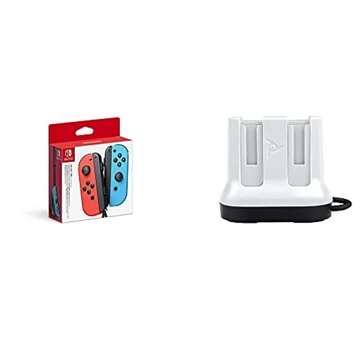 Nintendo Switch: Set da Due Joy-Con, Rosso e Blu + PDP Base di Ricarica