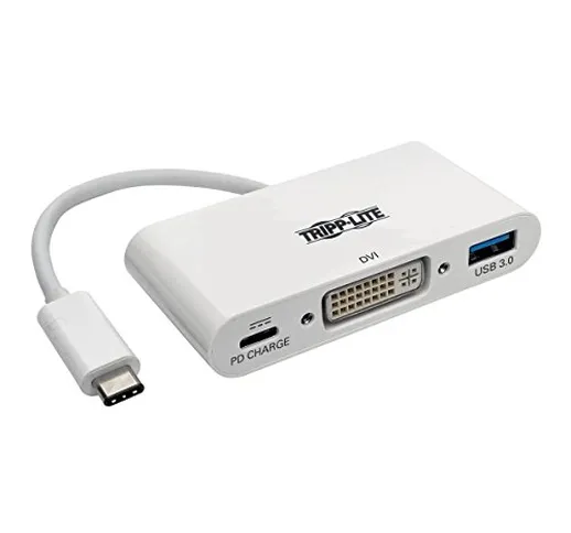 Tripp Lite U444-06N-DU-C hub di interfaccia USB 3.0 (3.1 Gen 1) Type-C 5000 Mbit/s Bianco