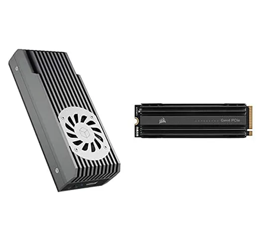 CORSAIR MP600 PRO, SSD M.2 NVMe PCIe x4 Gen4, TLC NAND a Elevata Densità, M.2 2280, Nero,...