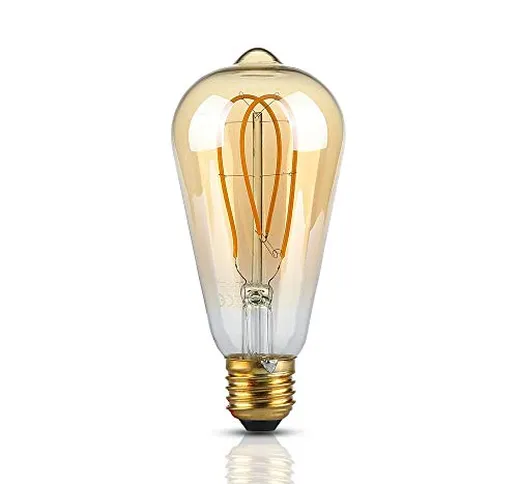 V-TAC vt-2066 5 W E27 a + bianco caldo – Lampada LED, Bianco caldo, Oro, a +, Vetro, CE, E...