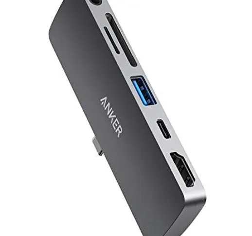 Anker Hub USB iPad PRO, Adattatore USB-C 6 in 1 PowerExpand Direct, con erogazione Aliment...