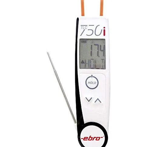 Ebro TLC 750i Infrarothermometer e Einstichthermometer (HACCP) Optik 2:1-50 fino a +250°C...