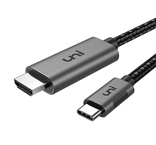 Cavo da USB C a HDMI (4K@60Hz), Cavo da USB C a HDMI, Compatibile con iPad Pro 2018, MacBo...