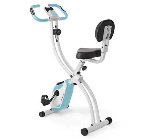 Ultrasport F-Bike 200B, trainer per bicicletta, cyclette pieghevole, con schienale, comput...