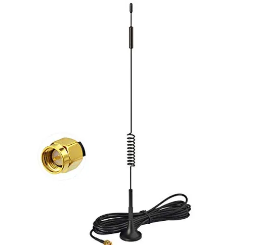 Bingfu Antenna 4G LTE Interni SMA Maschio 7 dBi MIMO Base Magnetica per Tim Vodafone Iliad...