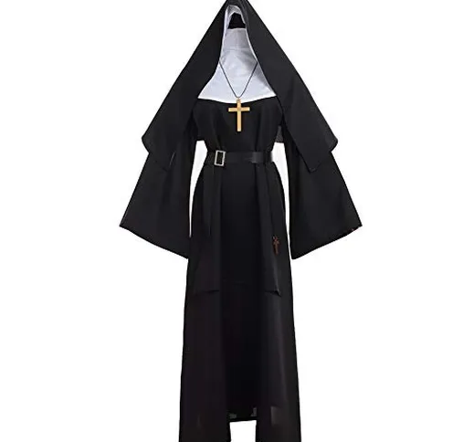 GRACEART The Nun Costume da Suora Vestito da Suora (2XL)