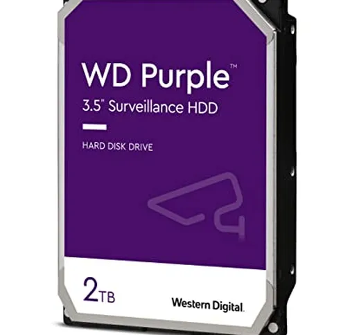 Western Digital WD20PURZ WD Purple Hard Disk per Videosorveglianza con Tecnologia Allframe...