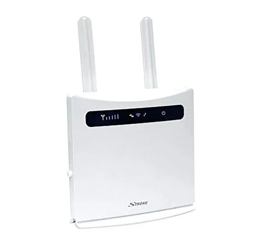 STRONG Router Wi-Fi 300 4G LTE - Velocità Connessione 4G 150 Mbit/s e Wi-Fi fino a 300 Mbi...