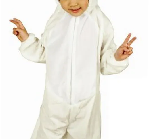 Fun Play Costume da Coniglietto per Bambini - Costume Intero per Bambini e Bambine - Vesti...