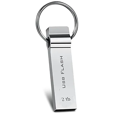 Licyley Chiavetta USB 2TB Pendrive USB 3.0 Flash Drive Impermeabile Pen Drive con Portachi...