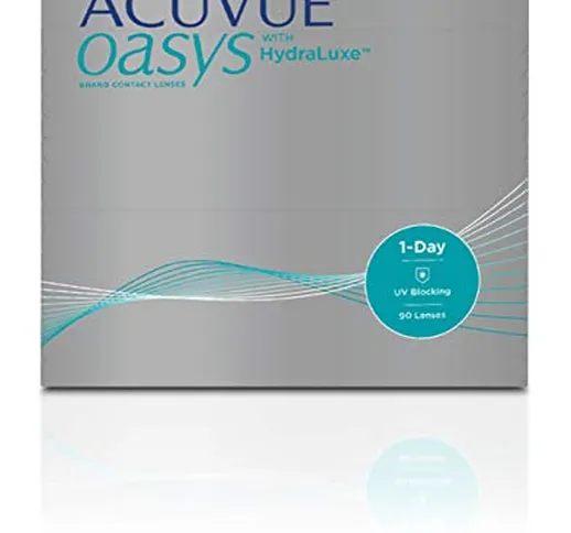 ACUVUE® OASYS 1-DAY con tecnología HydraLuxe™ - Lenti Giornaliere - protezione UV - 90 len...