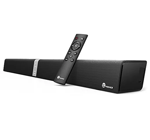 TaoTronics Soundbar Impianto Audio Stereo Bluetooth e Cablato (con Canale 2.0, Altoparlant...